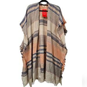 NWT Evereve Do Everything With Love Cozy Striped Kimono